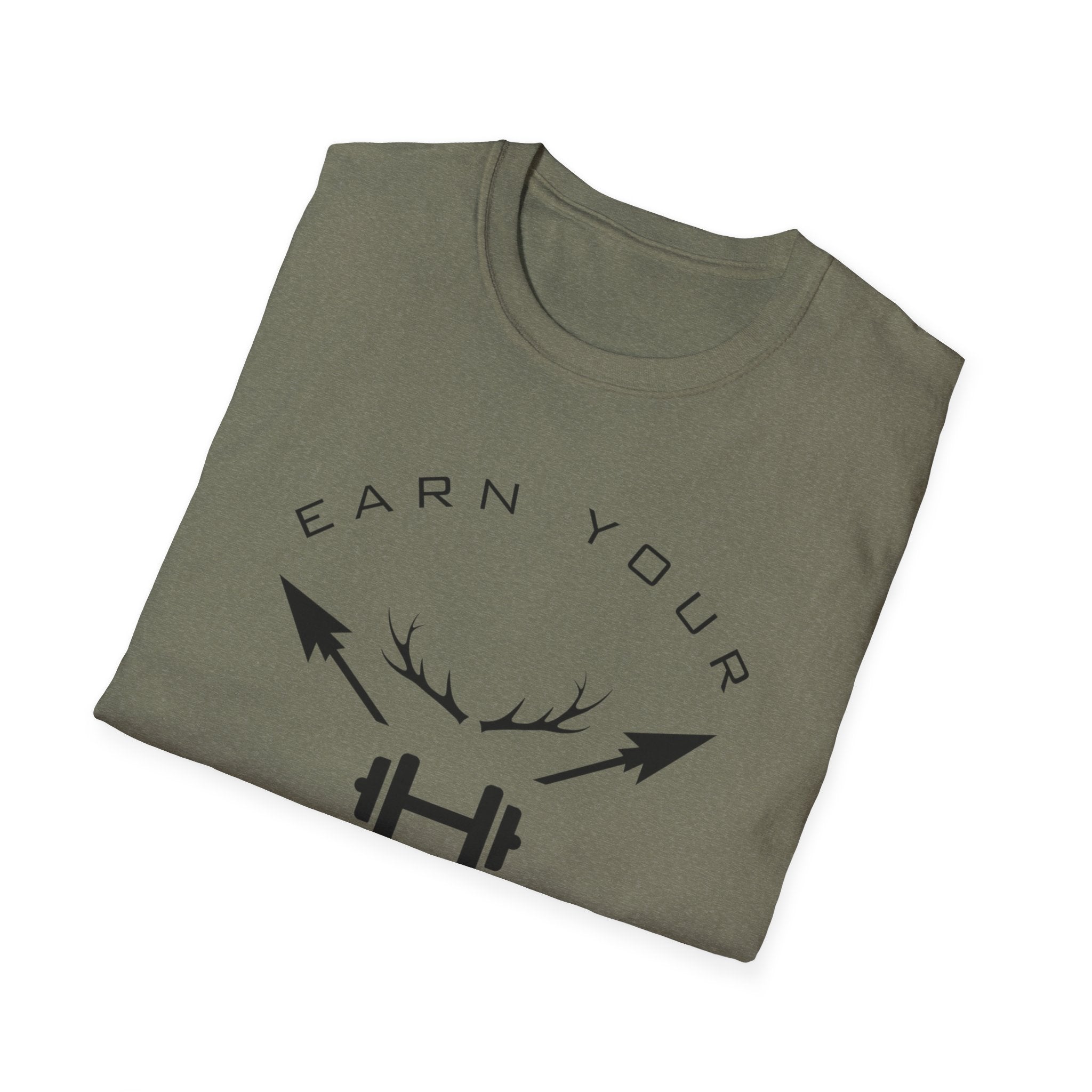 Earn Your Harvest™ T-Shirt – Men’s Hunting & Motivational Graphic Tee | Geared 4 Life