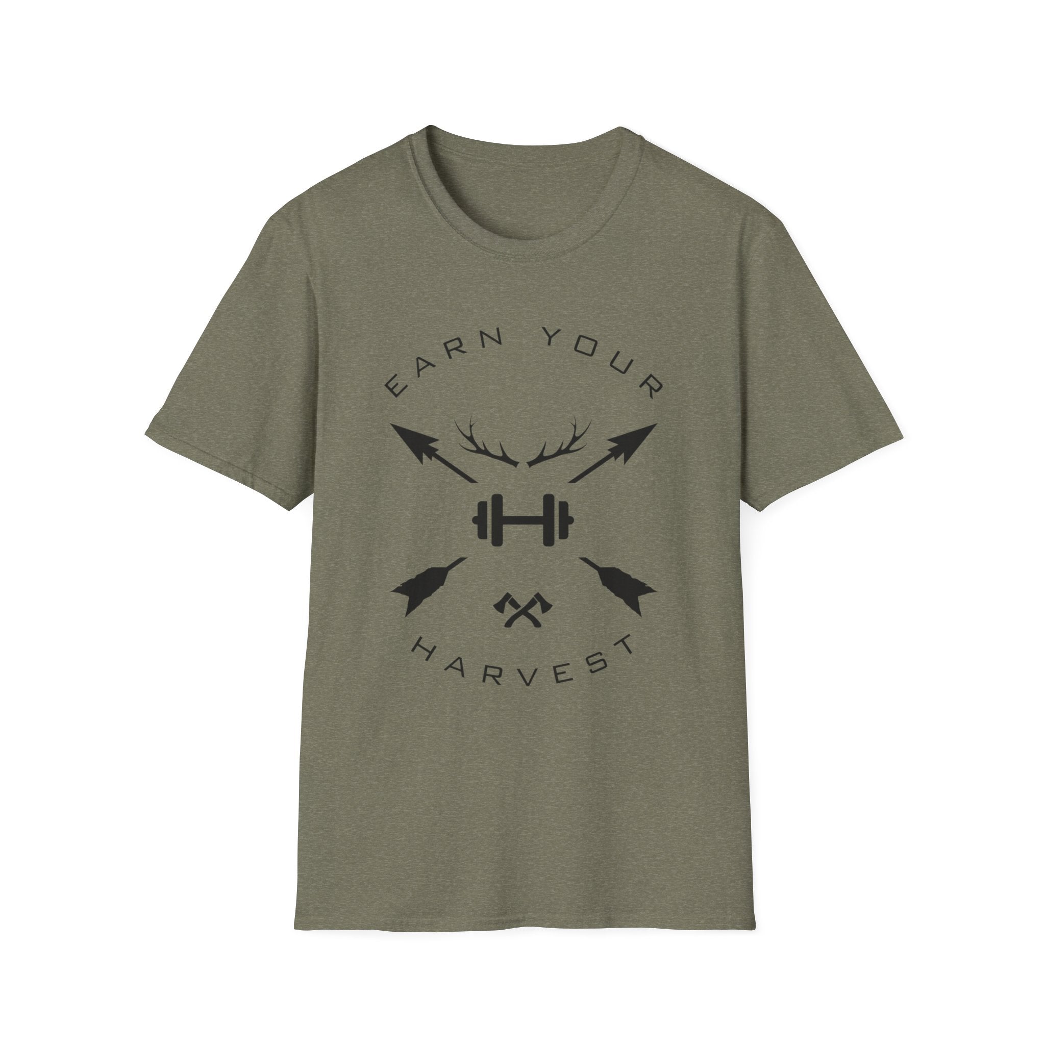 Earn Your Harvest™ T-Shirt – Men’s Hunting & Motivational Graphic Tee | Geared 4 Life
